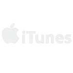 itunes logo white